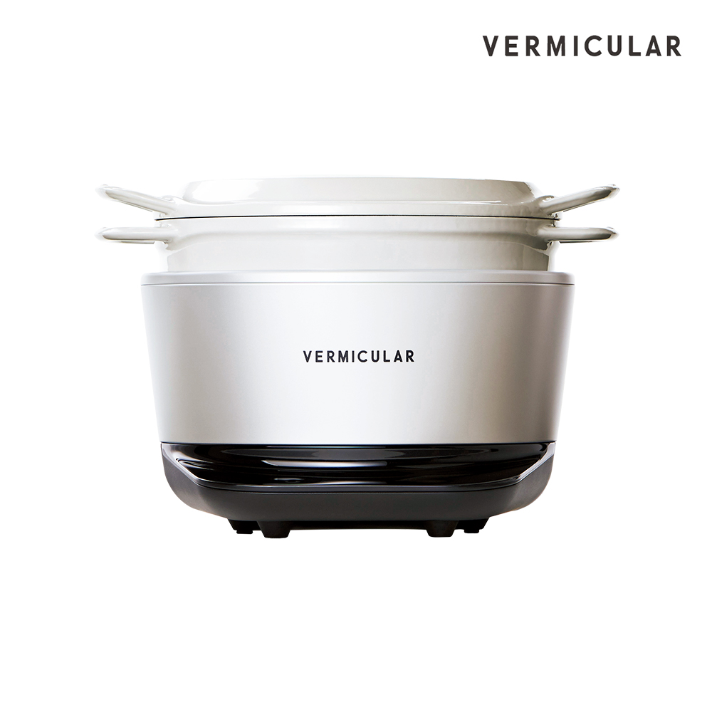 버미큘라 라이스팟 원터치 무쇠 주물 전기밥솥 씨솔트 화이트
