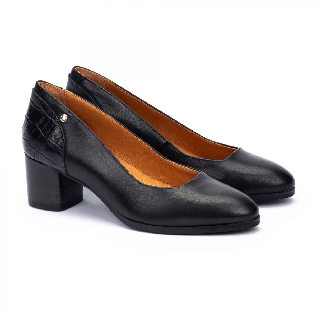 피콜리노스 프리미엄 컴포트 블록힐 펌프스 CALAFAT W1Z-5920C1 BLACK - 상세 이미지 2