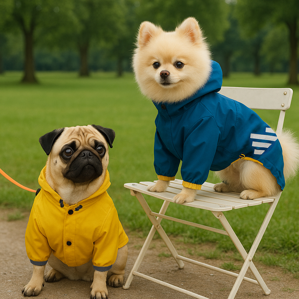 강아지 올인원우비 애견 판초우비 방수옷 반려견 레인코트