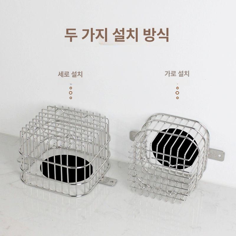 하수구 거름망 덮개 트랩 원터치 스테인리스 씽크대 마개 더블 라지-304 소재 - 상세 이미지 4