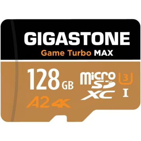 [Gigastone][해외][5년 무료 데이터 복구] 기가스톤 128GB 마이크로 SD 카드, 4K 게임 터보 MAX, 닌텐도 스위치 1용 마이크로SDXC  128GB Game Turbo Max 1-