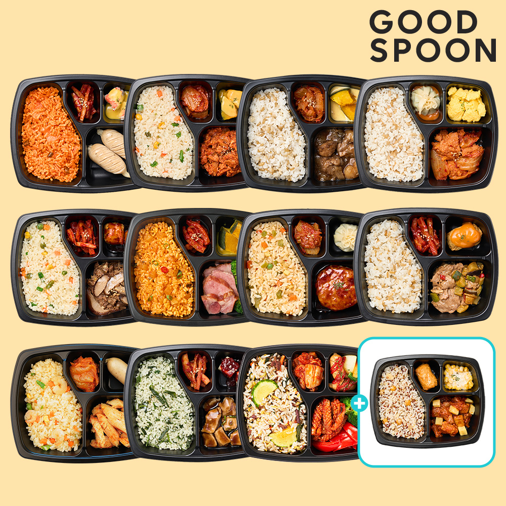 굿스푼 2주 다이어트 식단 도시락 11종 11팩 직장인 소불고기 치즈 떡갈비 김치제육