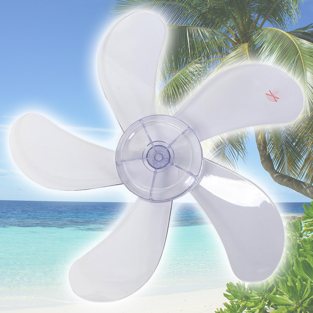 스마토 40cm용 8mm 5엽 무색 플라스틱 선풍기 날개