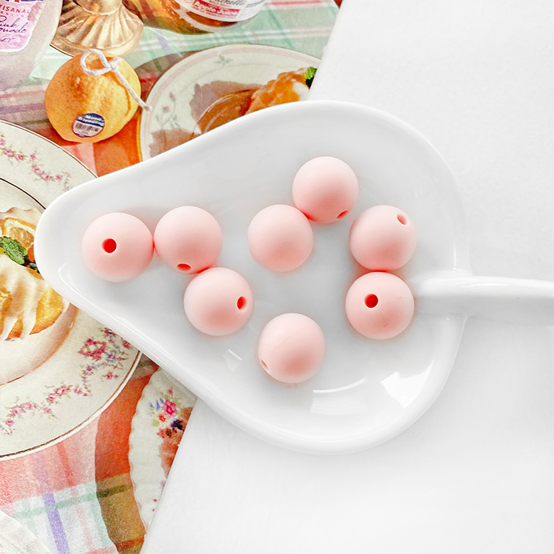 (1p) 12mm 실리콘 구슬 비즈 치발기 홀더 쪽쪽이 클립 유모차 모빌 재료