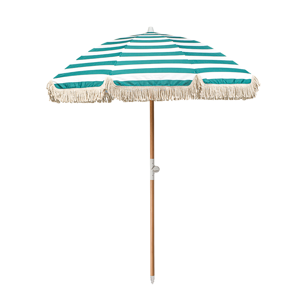 아이두젠 파라솔레 파라솔 대형 휴대용 비치 감성 캠핑 테슬 그늘막 면혼방 TC 원단 브리즈 그린