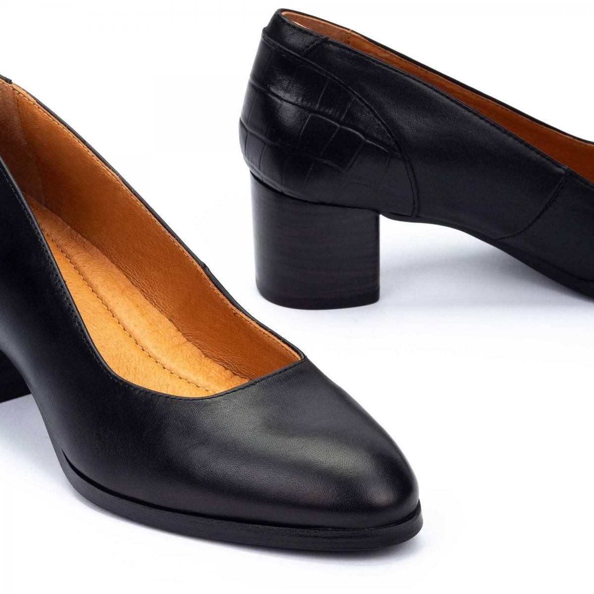 피콜리노스 프리미엄 컴포트 블록힐 펌프스 CALAFAT W1Z-5920C1 BLACK - 상세 이미지 3