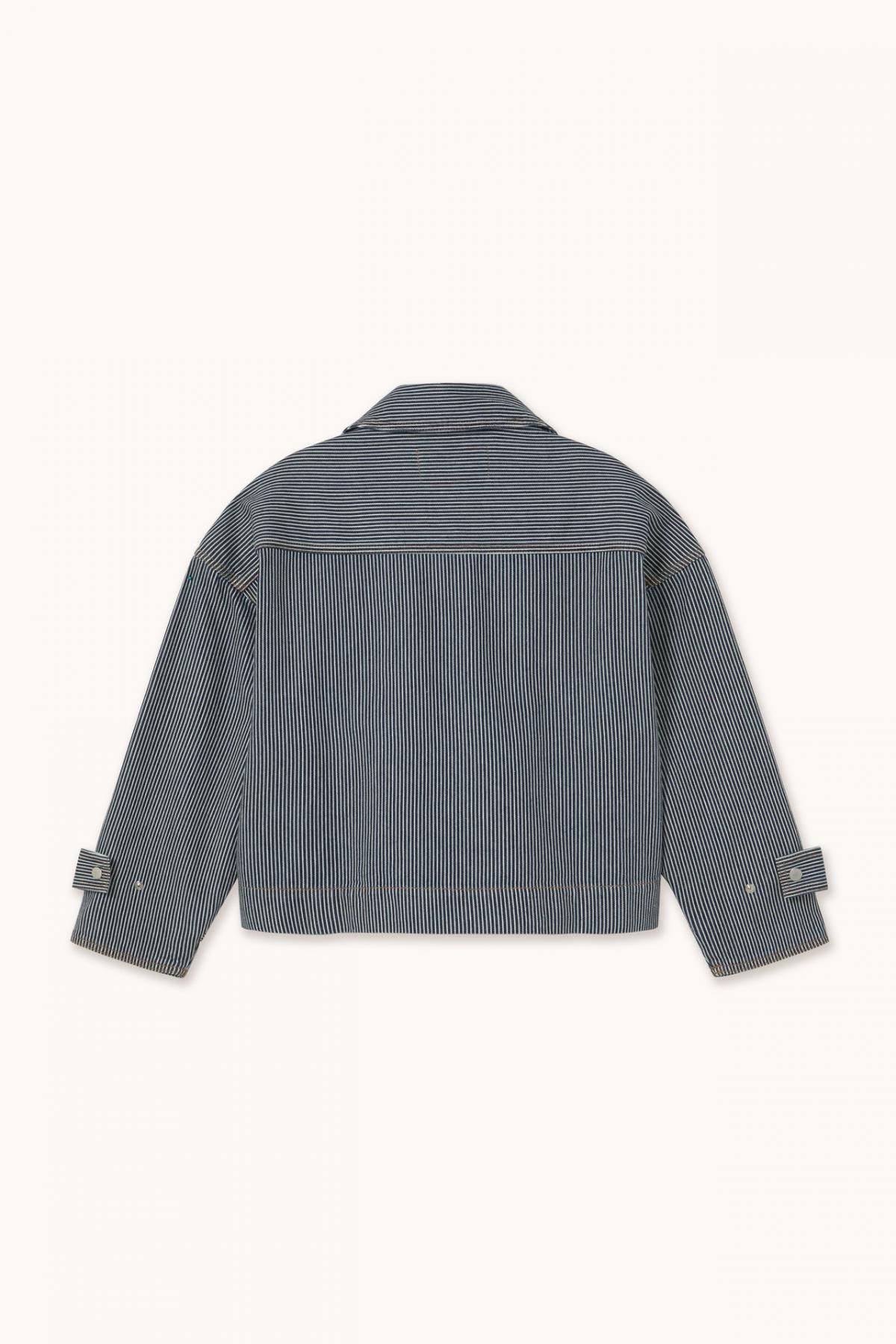 타이니코튼 네이비 스트라이프 크롭 데님 재킷 AW25-706107 ONE COLOR - 상세 이미지 2