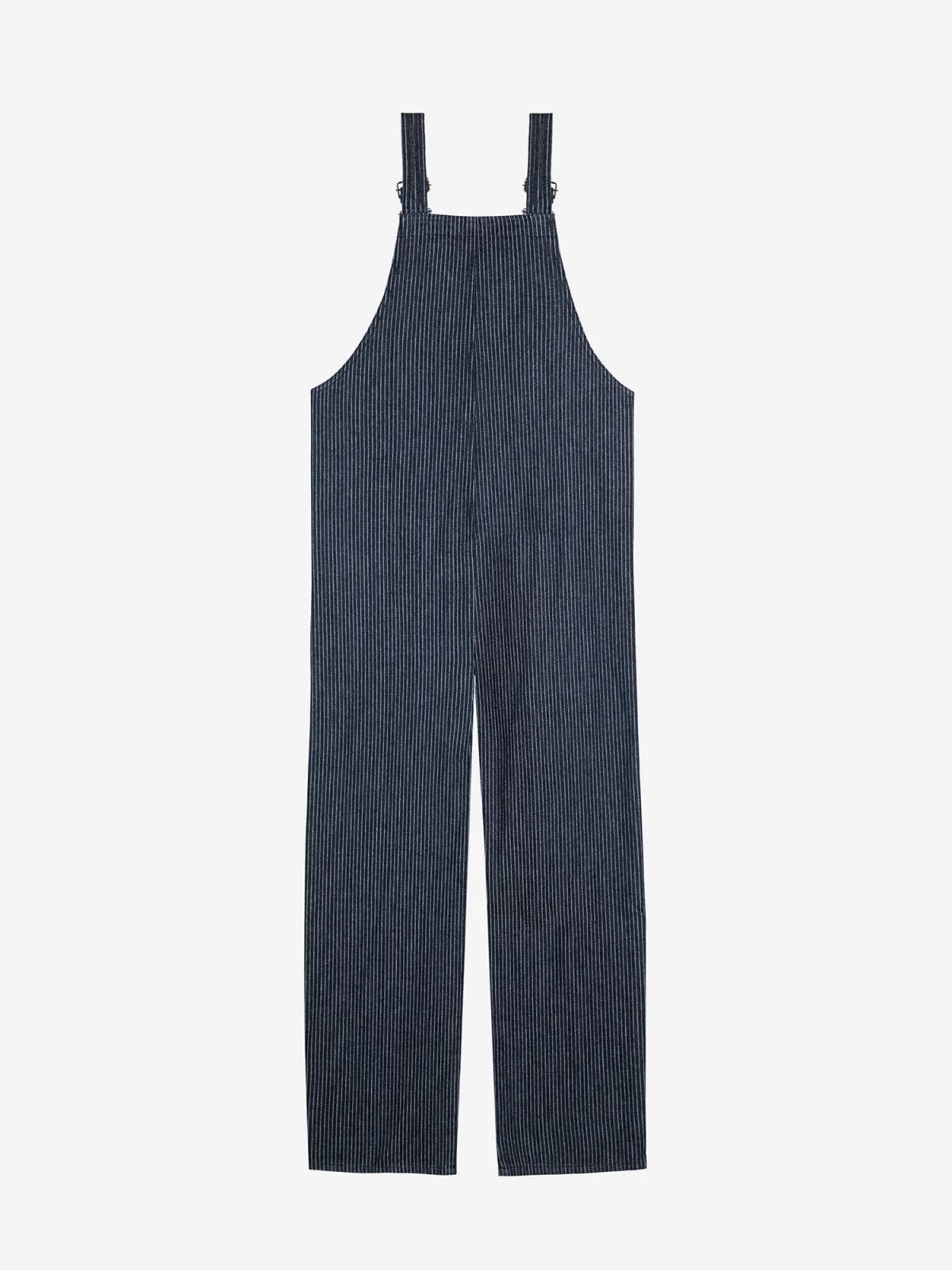 보보쇼즈 데님 스트라이프 오버롤 점프수트 B225AD058 ONE COLOR - 상세 이미지 3