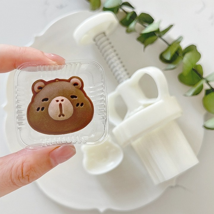 카피바라 월병틀30g 화과자 스템프 월병스탬프 베이킹모양 다식틀 떡도장 카피바라모양틀 - 상세 이미지 4