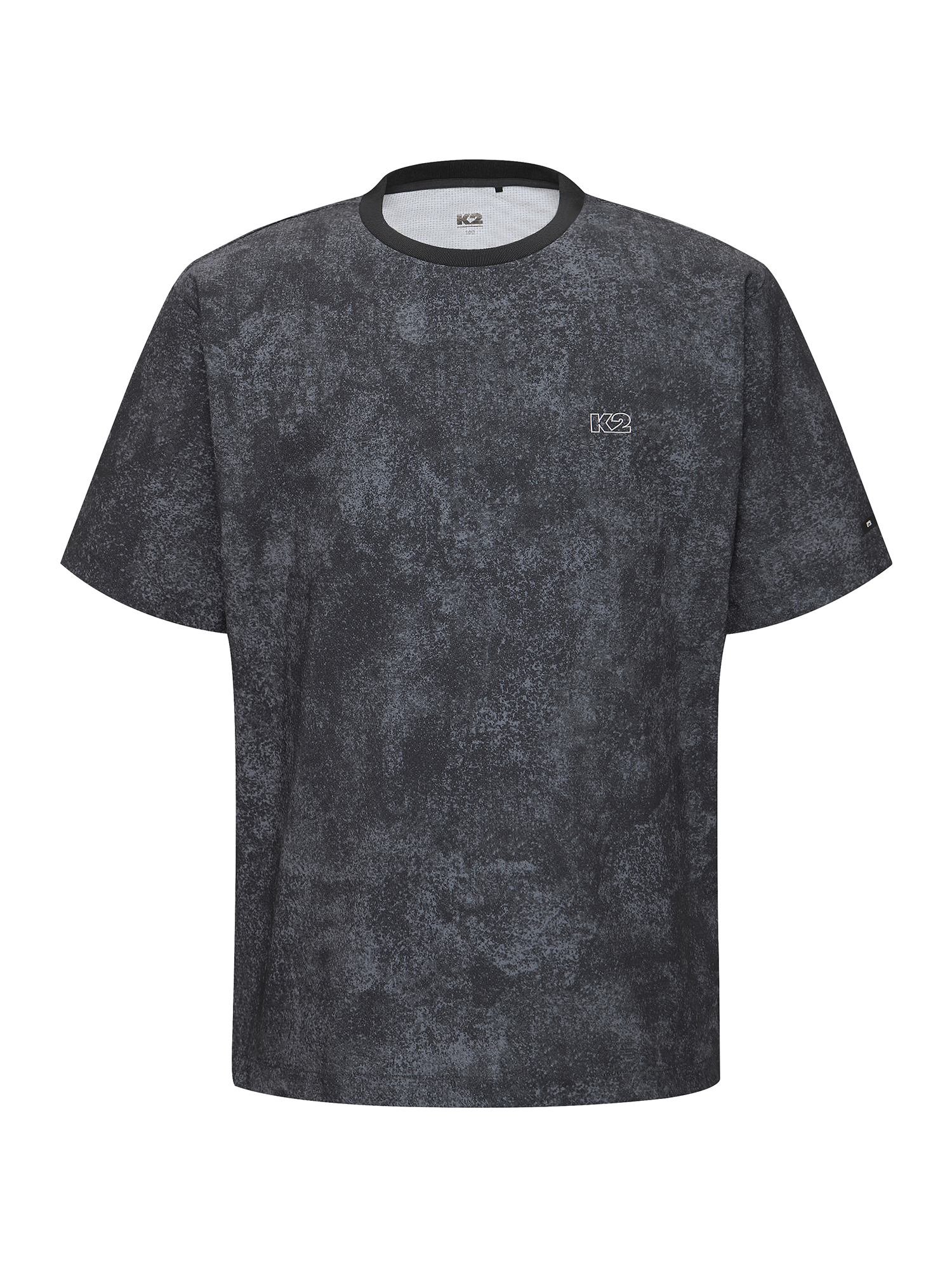 [본사직영] K2 남성 시원서커 DRY ICE 우븐 반팔 라운드 ICE CHARCOAL KMM252513I