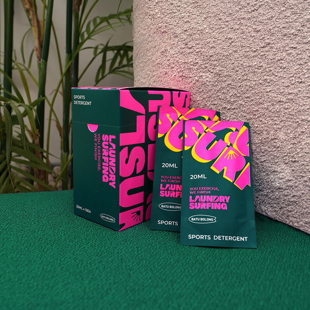 런드리서핑 고농축 운동복 세제 20ml x 15개입 (바투볼롱) 쉰내 스포츠 땀냄새 제거 - 상품 이미지