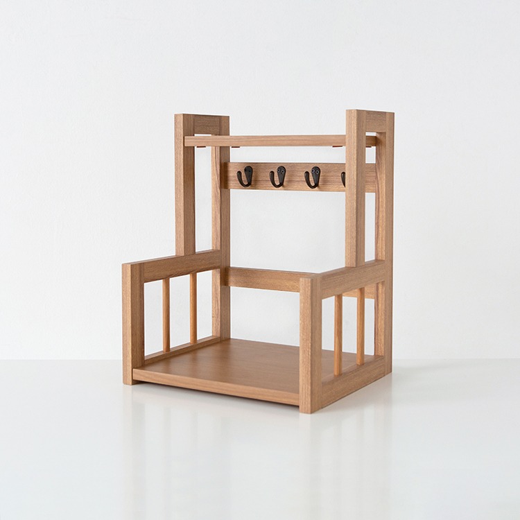 폴라보 미니수납선반 후크형 RKM4535 350X300X450MM, 1단, 캄포어베니어 8080.3543 - 상품 이미지