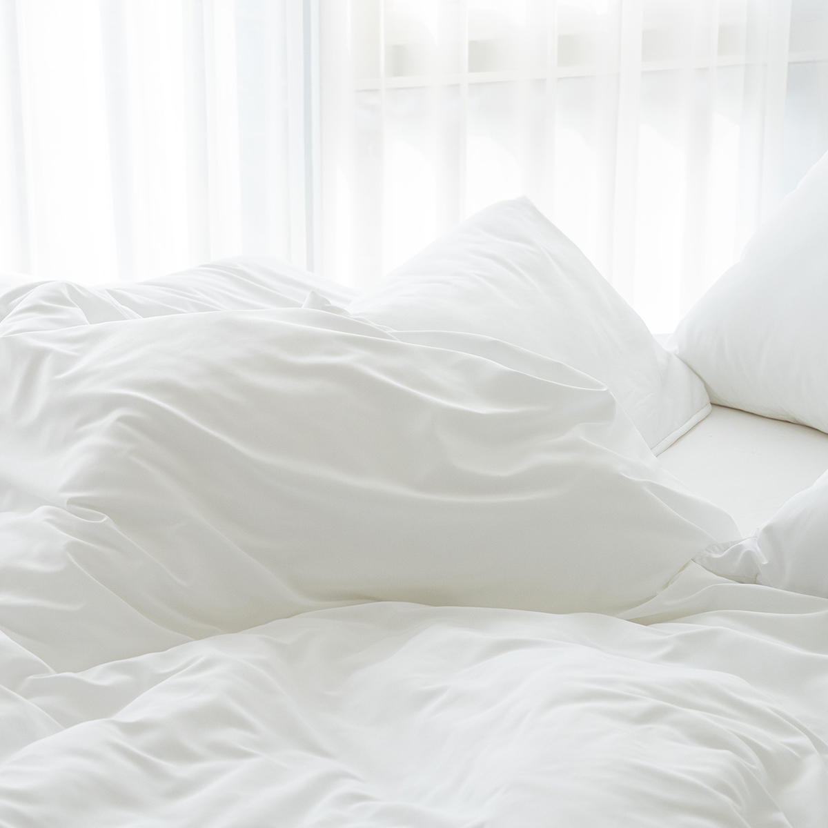 모닝 호텔침구 1인가구 자취방 보들보들 바스락 알러지케어 사계절 이불세트 화이트, SS(슈퍼싱글)