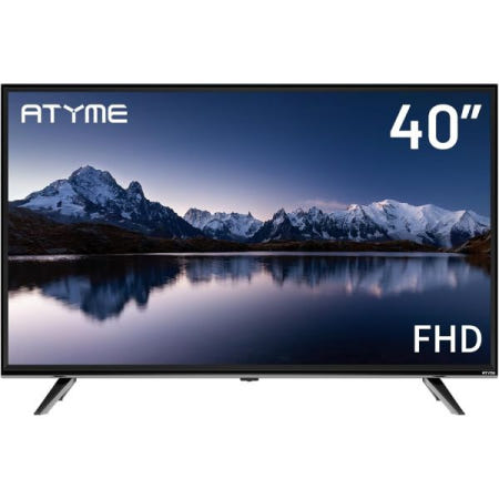 [해외]ATYME 40인치 클래스 60Hz 1080p FHD LED TV 평면 화면 1USB 3 HDMI 1VGA ARC 듀얼 채널 8W 스피커 모니터 400AM7HD