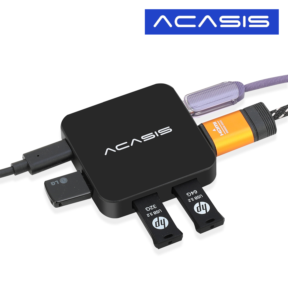 ACASIS 아카시스 AC-HC31 6in1 USB-C 허브 멀티 포트 고속충전 4K지원 - 상세 이미지 2