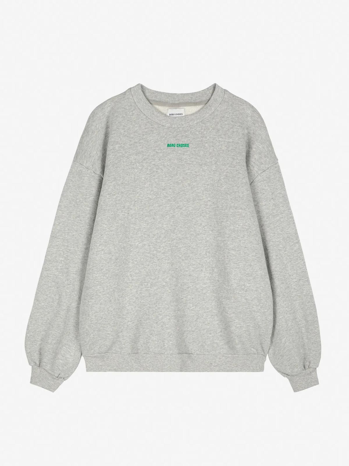 보보쇼즈 오가닉 라이트그레이 남녀공용 스웨트셔츠 B225AE004 ONE COLOR - 상품 이미지