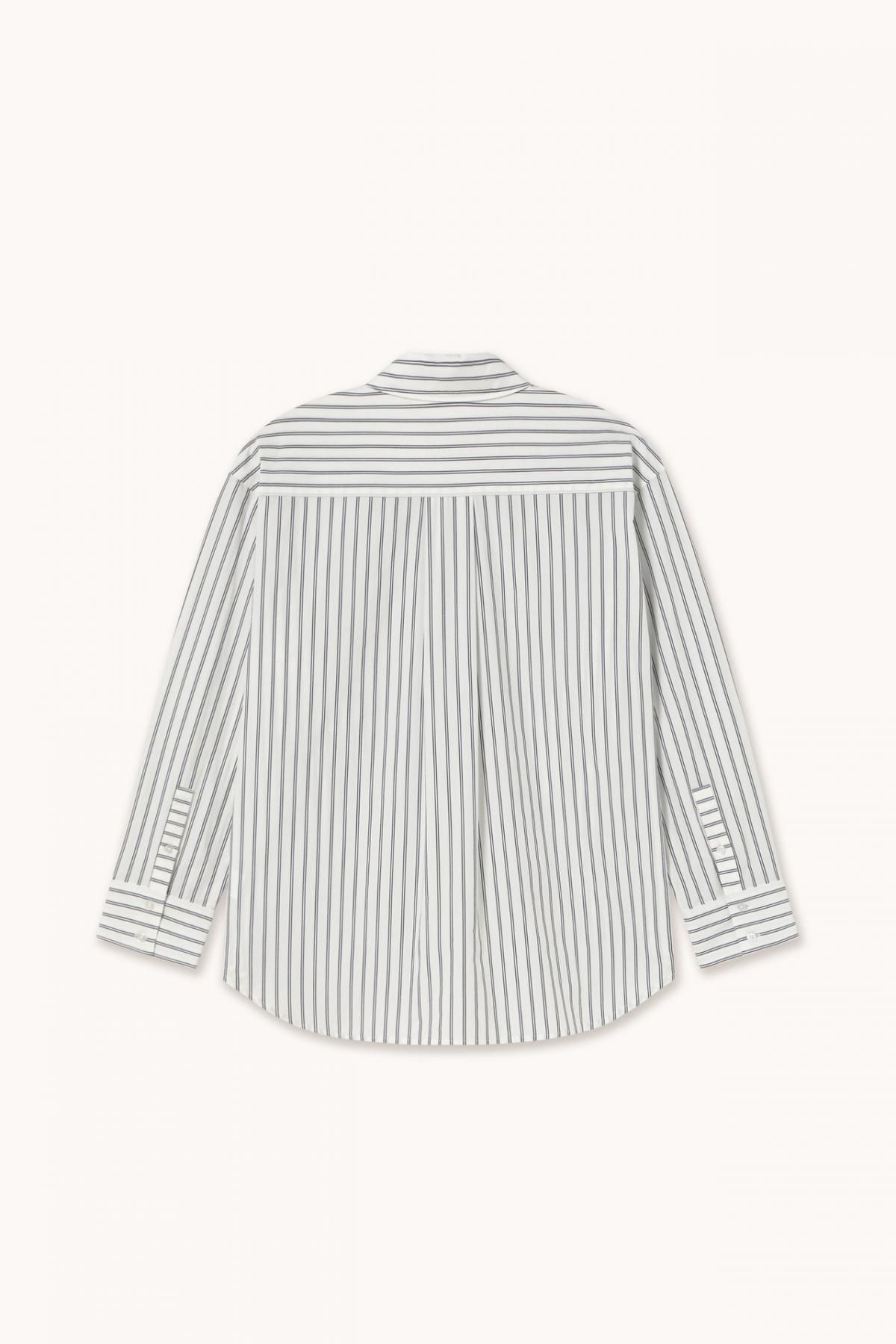 타이니코튼 릴렉스핏 스트라이프 긴팔 셔츠 AW25-624S22 ONE COLOR - 상세 이미지 2