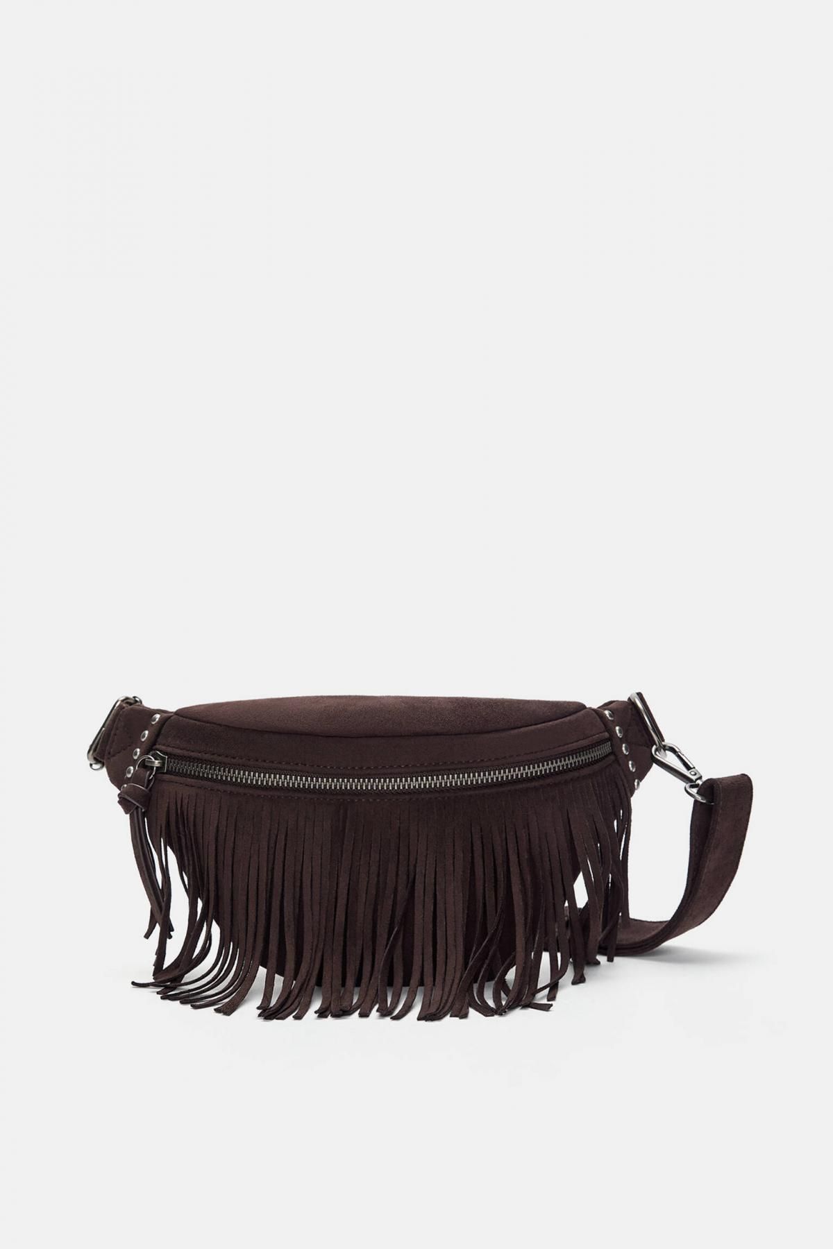 풀앤베어 프린지 패니 팩 4159/640 BROWN