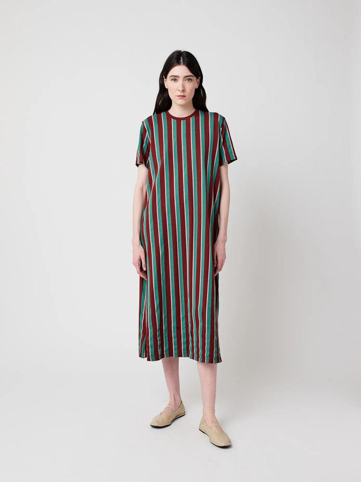 보보쇼즈 멀티컬러 스트라이프 미디 원피스 B225AD047 ONE COLOR - 상세 이미지 3