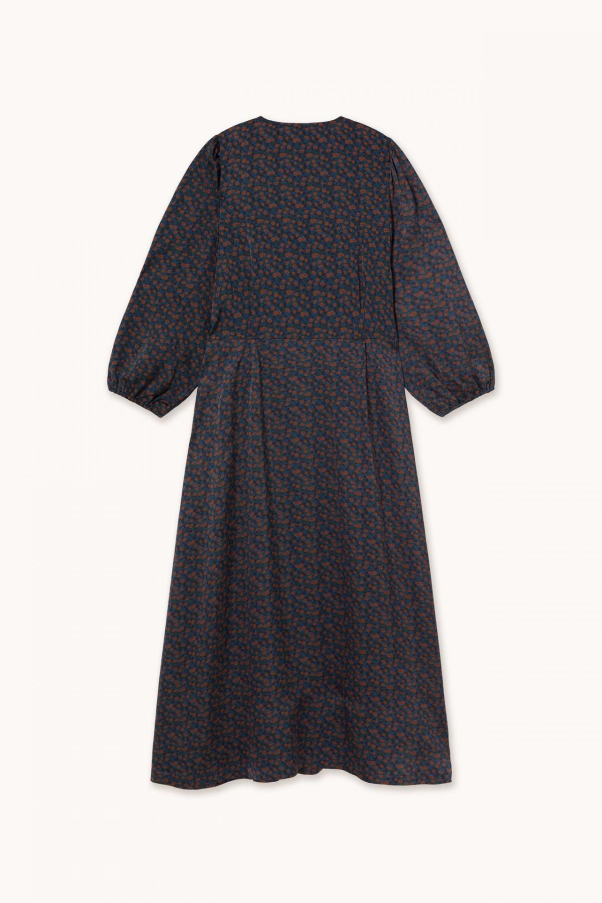 타이니코튼 네이비 플라워패턴 미디 원피스 AW25-610L16 ONE COLOR - 상세 이미지 2