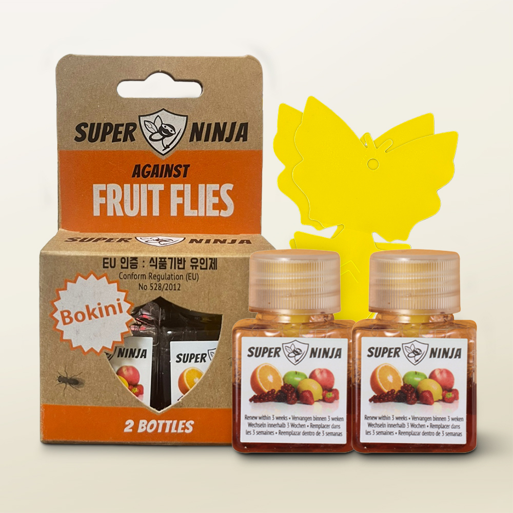 보키니 초파리 퇴치  초파리 트랩 (EU 비독성 유인제) 8g, 2개