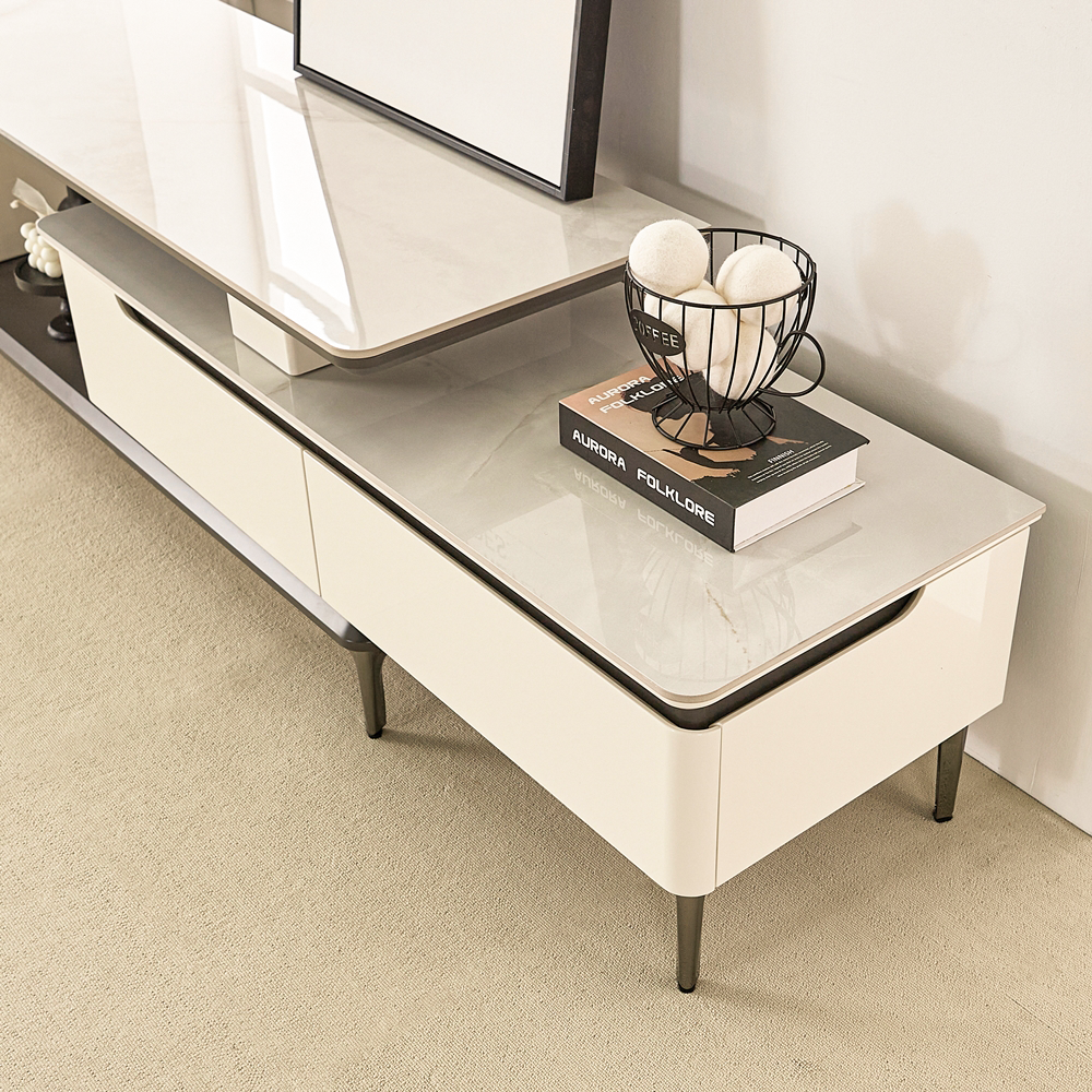 마르세온 세라믹거실장 확장형 낮은 티비다이 tv다이서랍장 선반