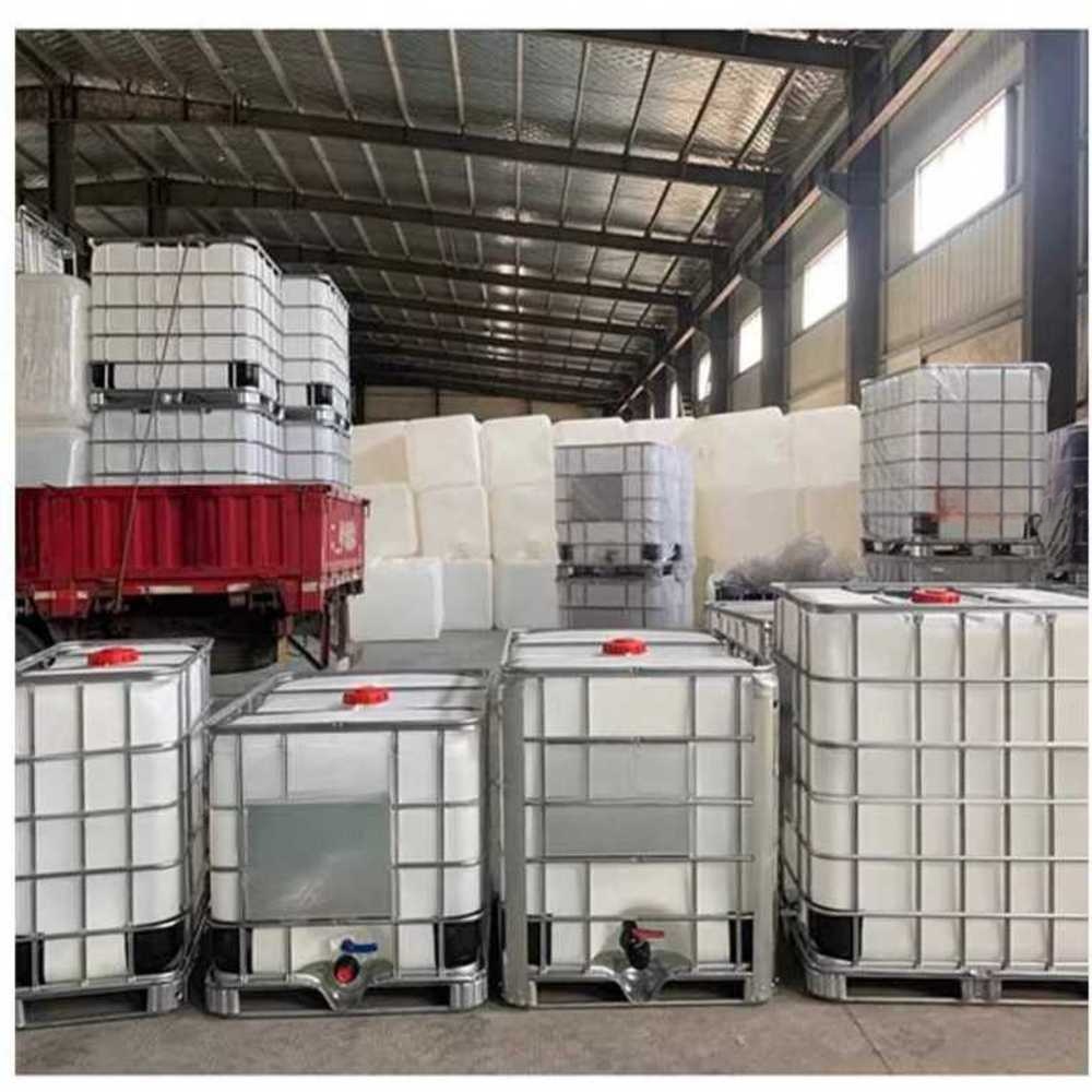 대용량 IBC 탱크 화학 약품 보관 산업 저장 컨테이너 화이트 800L - 상세 이미지 3