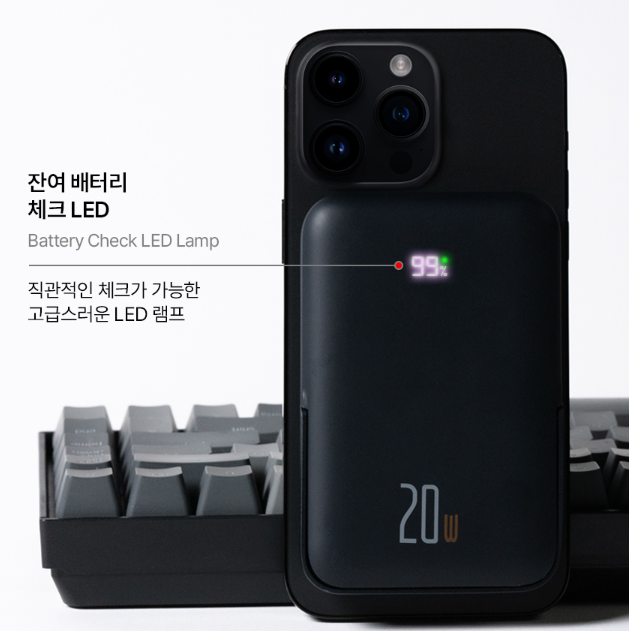 맥세이프보조배터리10000 고속충전 휴대용 충전기 초경량 무선 보조배터리 - 상세 이미지 5