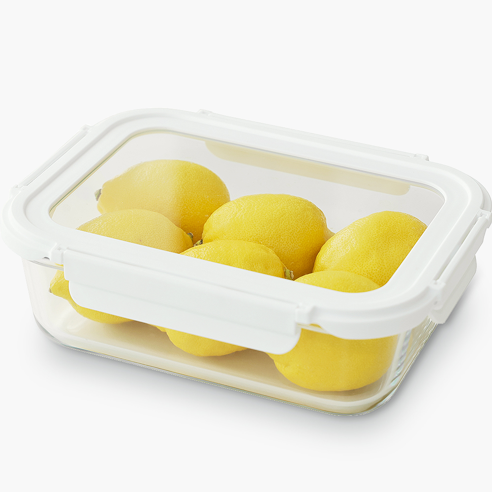 네오플램 클린 내열유리 반찬통 밀폐용기 전자레인지용기 1600ml