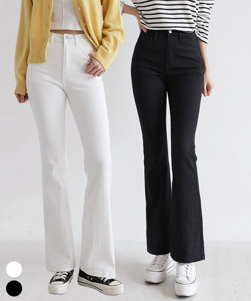 [딱맞진No.11] 3D입체 인밴딩 스판 부츠컷 팬츠_264740 - 상품 이미지