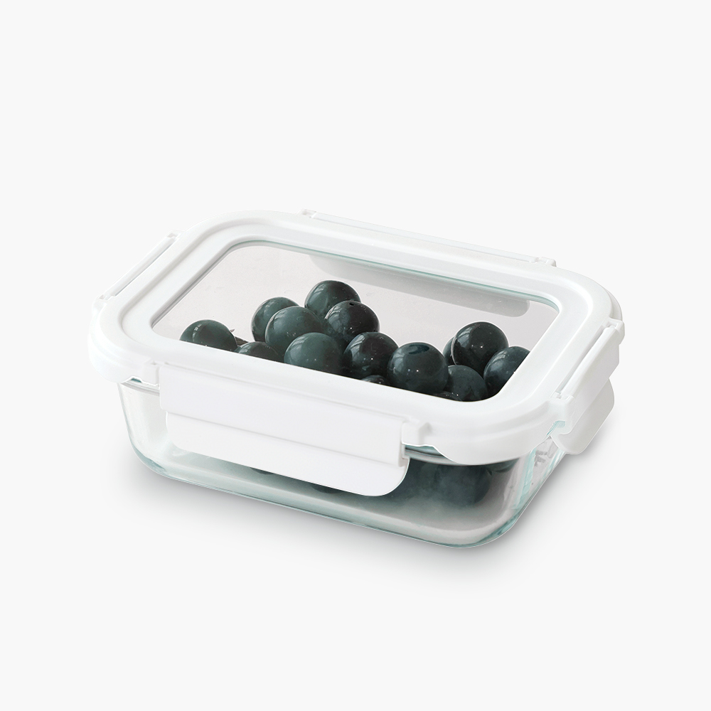 네오플램 클린 내열유리 반찬통 밀폐용기 전자레인지용기 640ml