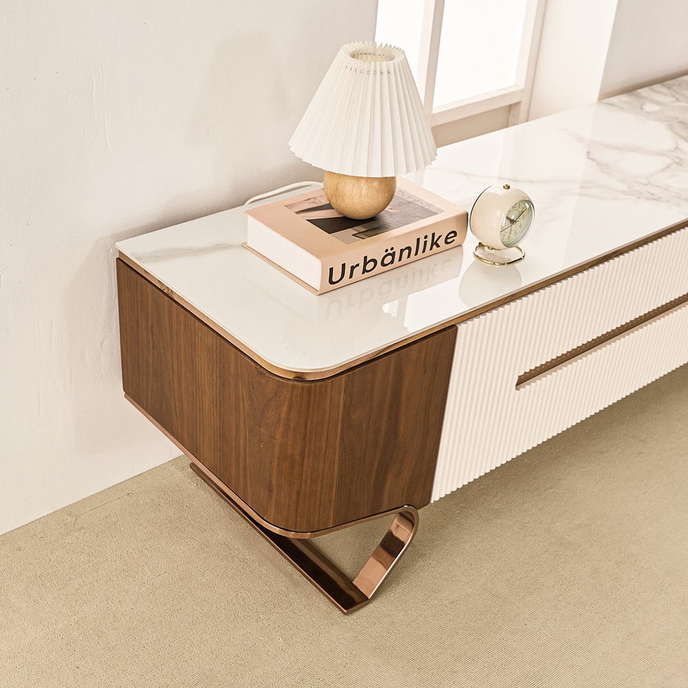 벨아르크 세라믹거실장 템바보드수납장 높은 tv다이서랍장 티비다이