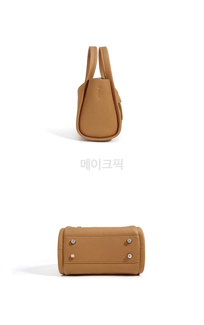 여성 소가죽 미니크로스백 핸드헬드 멋스러운 미니토트백 캐주얼한 외출용 스타일리시한 디자인 이미지 6