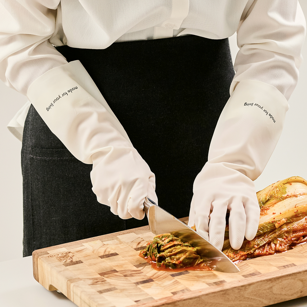 르메이드 니트릴 고무장갑 라텍스 설거지장갑 양손 M 1세트