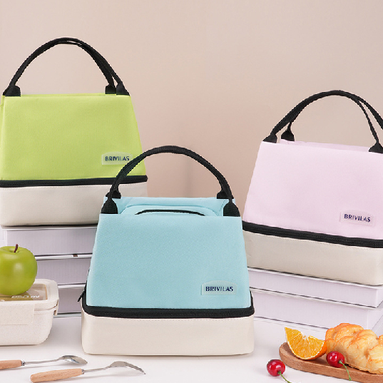 2단 도시락 가방 런치백 보냉 주머니 점심 아기 이유식 직장인 백 보온 학생 소풍 피크닉