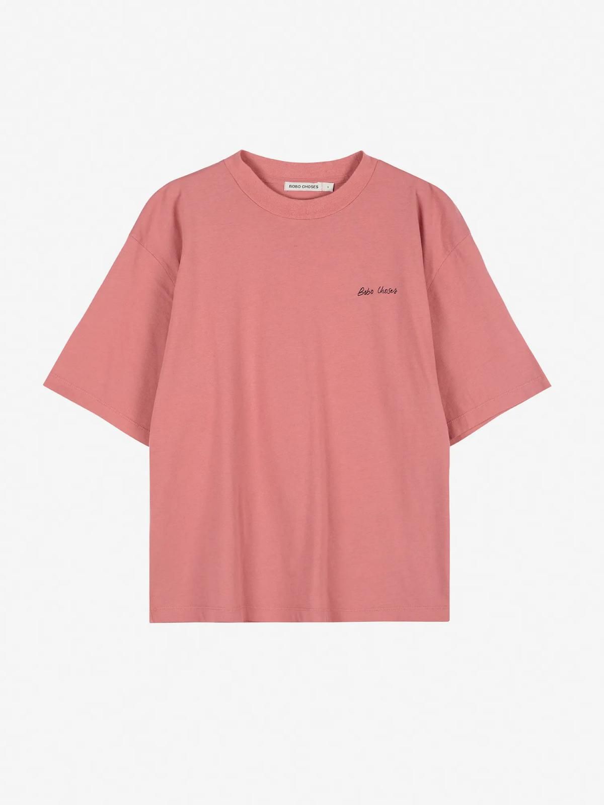 보보쇼즈 오가닉 릴렉스핏 핑크 반팔 티셔츠 B225AD006 ONE COLOR - 상품 이미지