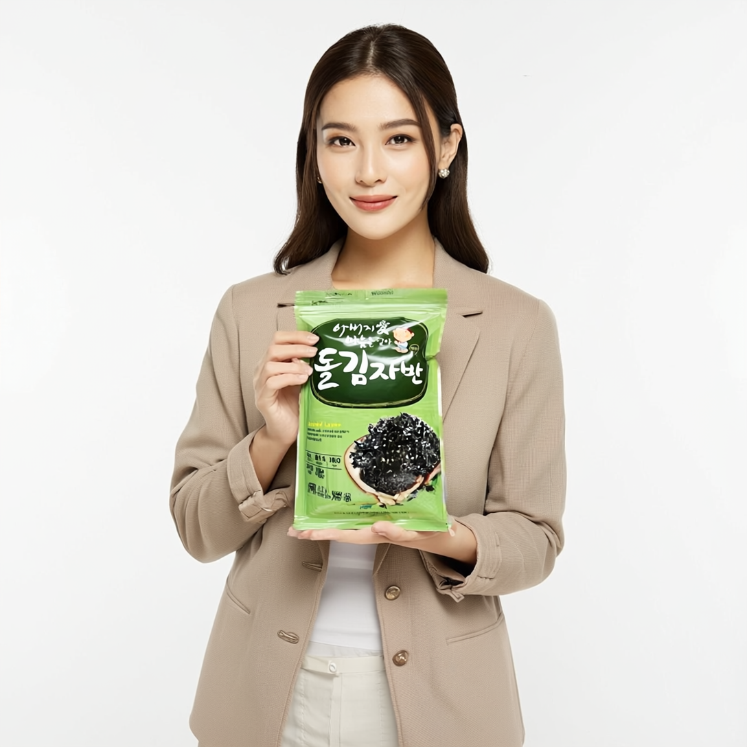 명식품본사 돌김자반 [중포장] 300g, 10개 - 상세 이미지 4
