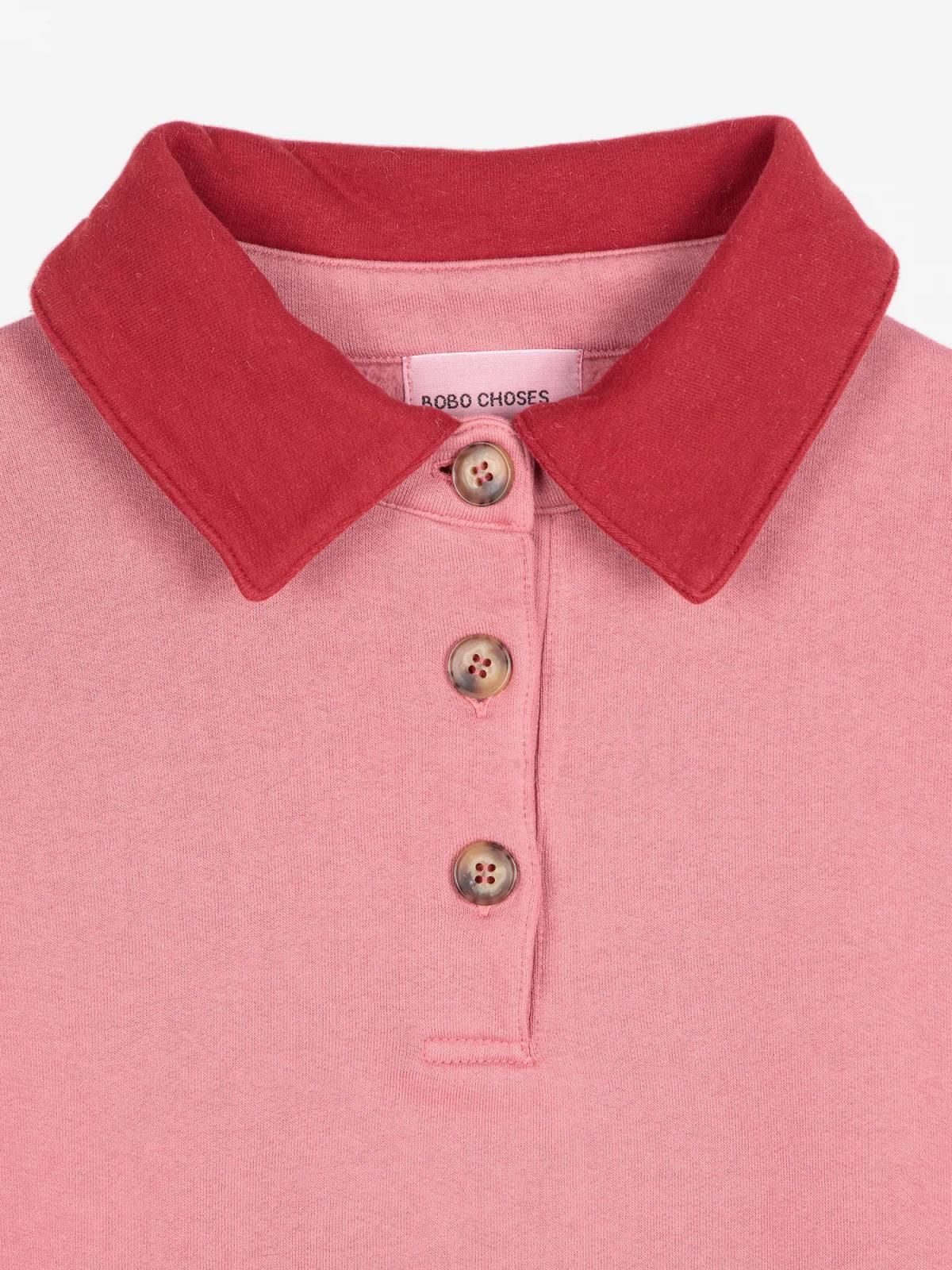 보보쇼즈 오버핏 컬러블록 폴로 스웨트셔츠 B225AD020 ONE COLOR - 상세 이미지 3