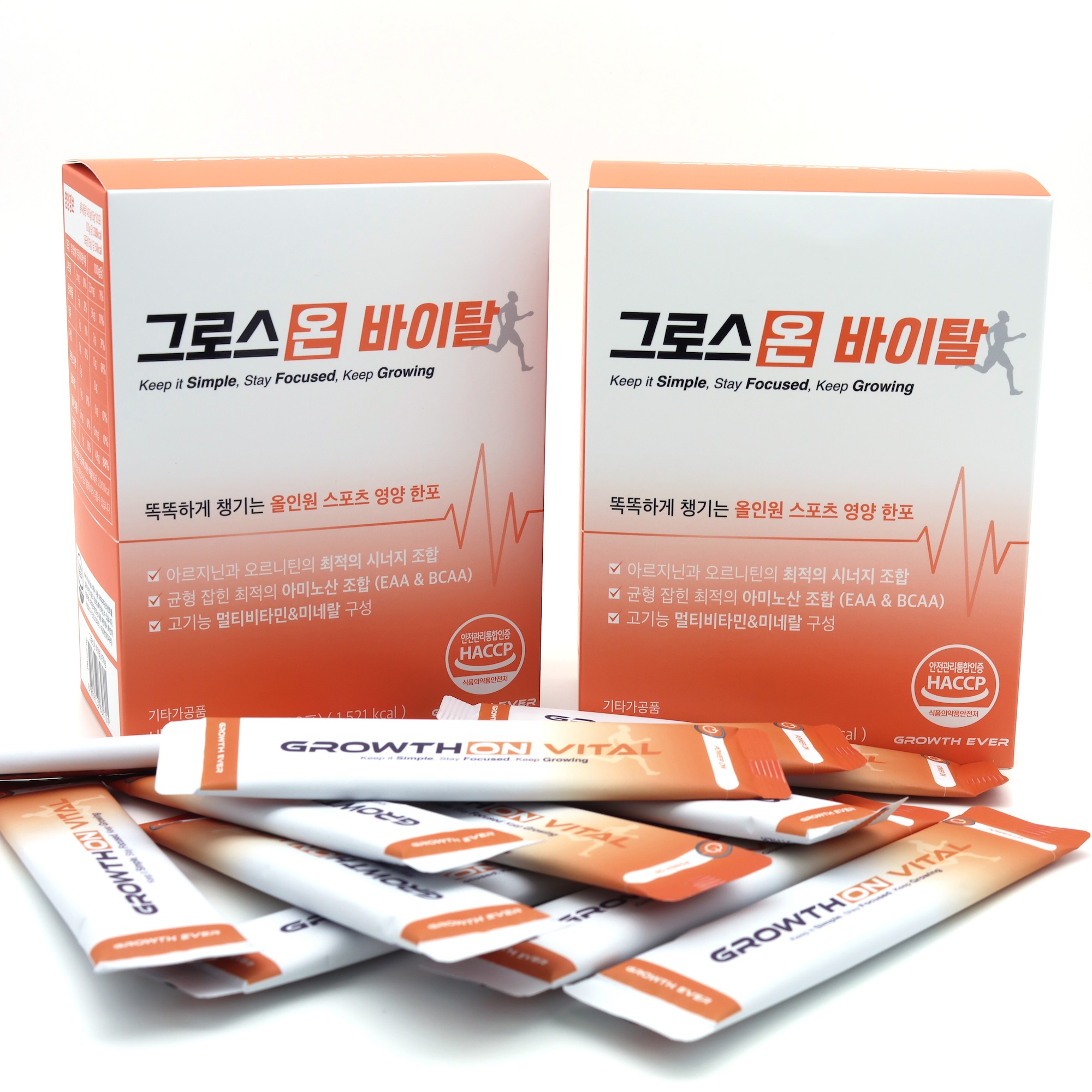 그로스온 바이탈 포기하지 않는 모두를 위한 아미노산 비타민 무기질 에너지샷 15g 30포 - 상세 이미지 2