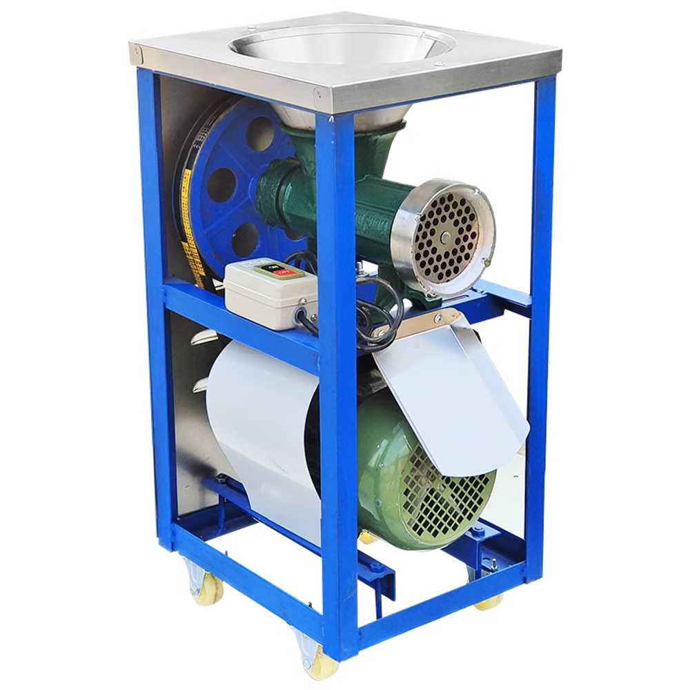 식자재 분쇄기 닭뼈 생고기 전용 믹서 기계 육류 절단 주철 단일벨트 2200W (알루미늄) - 상품 이미지
