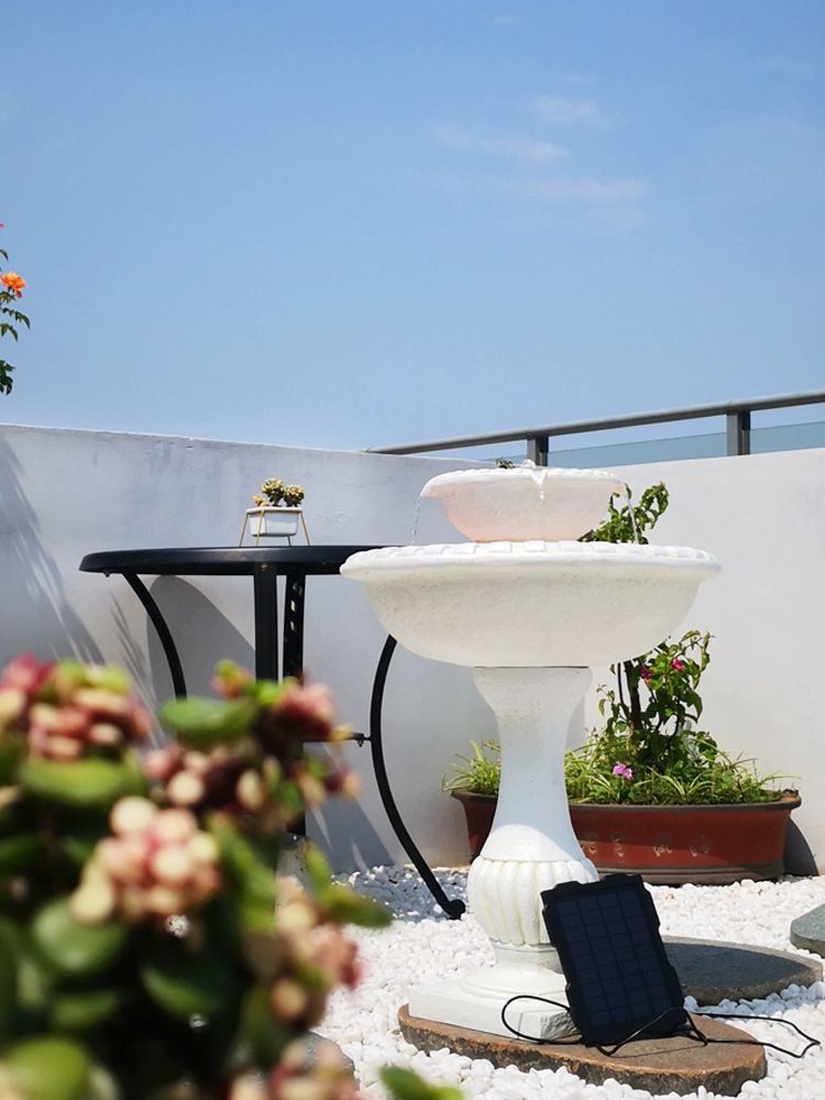 실내정원 유럽분수대 인공폭포 카페 정원분수대 호텔 베이지 사암 - 상세 이미지 3