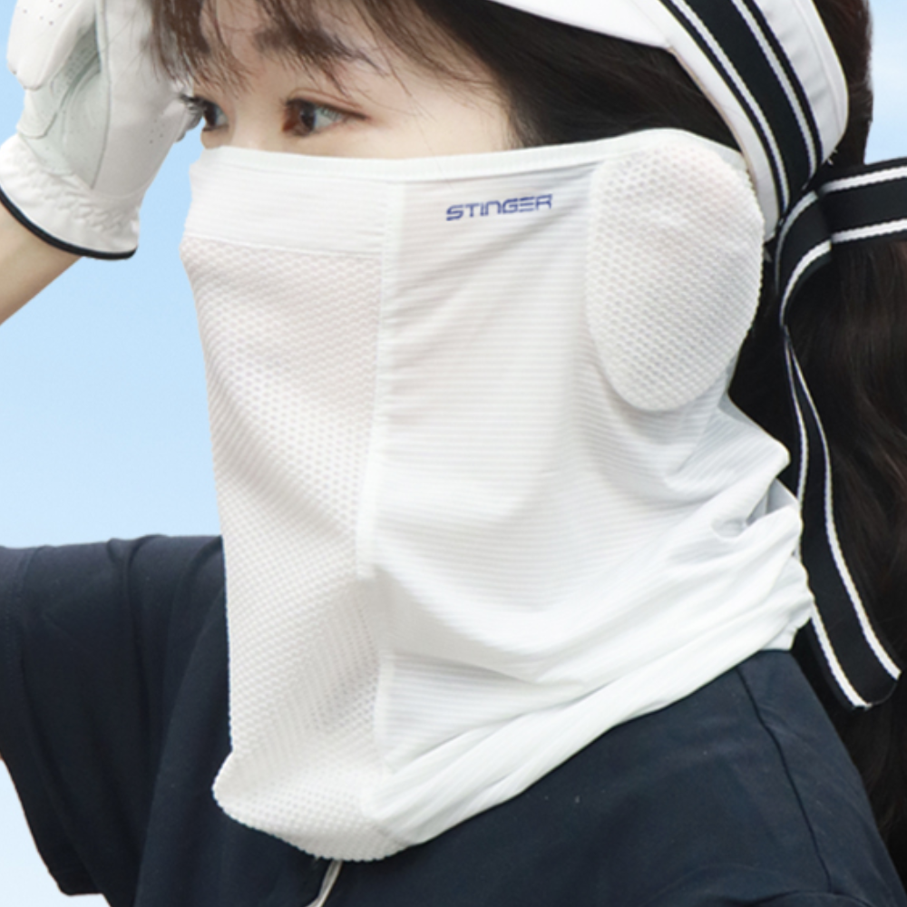 귀덮개마스크 여성 쿨링 스포츠마스크 여름골프마스크 - 상품 이미지
