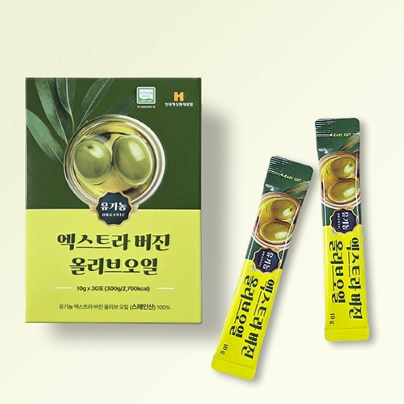 웰러스 유기농 엑스트라 버진 올리브오일 10g x 30포 - 상품 이미지
