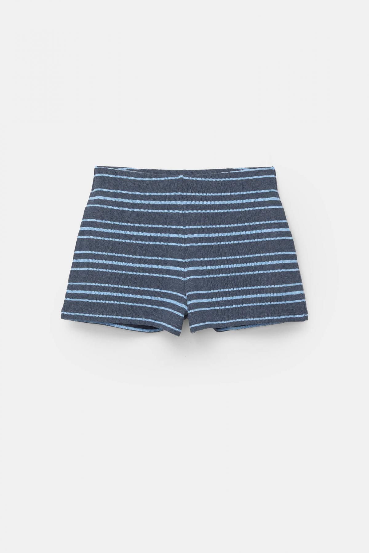 풀앤베어 스트라이프 니트 이지웨어 반바지 7698/360 NAVY - 메인 이미지
