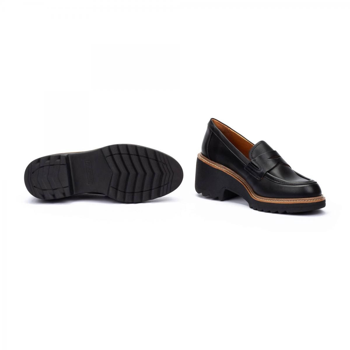 피콜리노스 베이직 청키힐 로퍼 ALCARAZ W7A-3904 BLACK - 상세 이미지 5