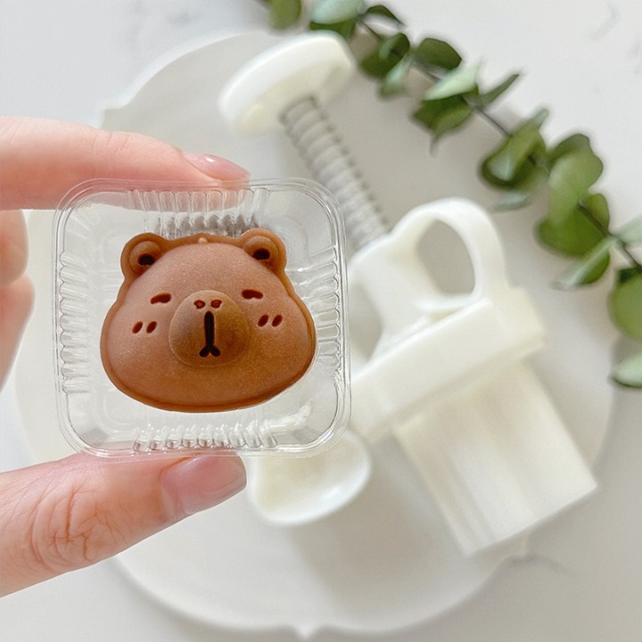 카피바라 월병틀30g 화과자 스템프 월병스탬프 베이킹모양 다식틀 떡도장 카피바라모양틀 - 상세 이미지 3