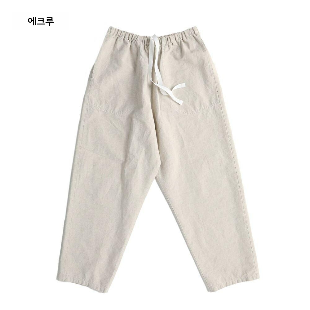 단톤 여성 크롭팬츠 면 린넨 혼방 JD-2540WEL/LHP 38 블랙에크루스트라이프 - 상세 이미지 4