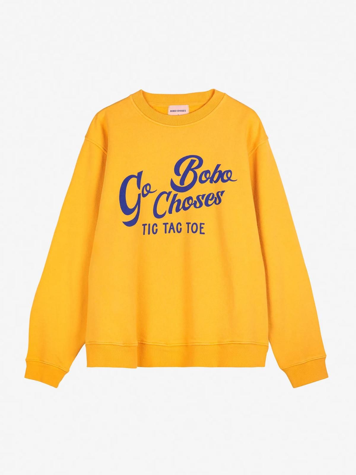 보보쇼즈 옐로우 오가닉코튼 루즈핏 맨투맨 B225AD015 ONE COLOR - 상품 이미지