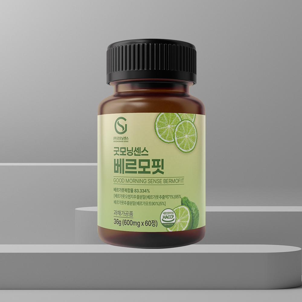 굿모닝센스 베르모핏 1정 500mg 베르가못 폴리페놀 모로오렌지 베르가뭇 추출물 효능 60정, 4개 - 상세 이미지 4