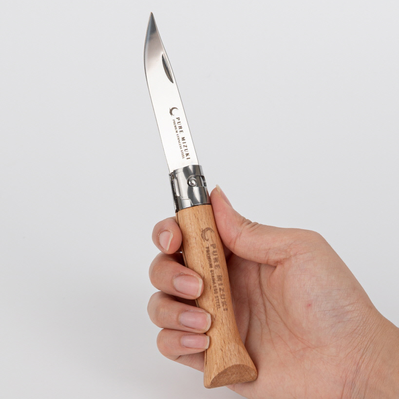 퓨어미즈키 캠핑용 폴딩 접이식 케이스 나이프 세트